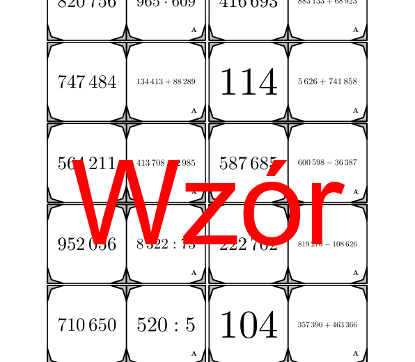 Domino - Arytmetyka do miliona | matematyka