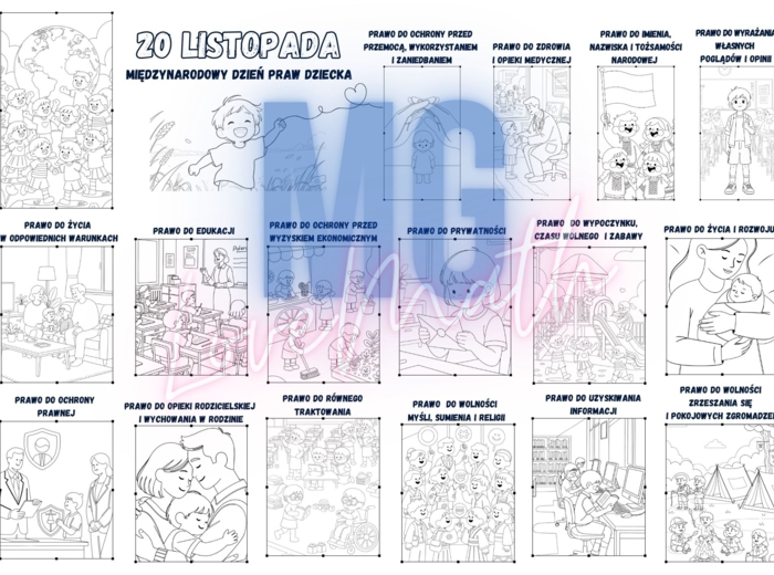 Dzień Praw Dziecka - Kolorowanka XXL