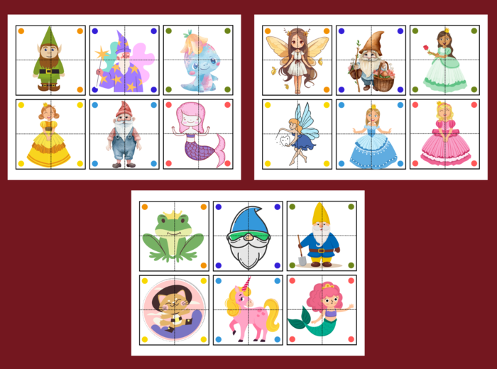 DZIEŃ POSTACI Z BAJEK – biblioteka – świetlica – przedszkole - UKŁADANKA - układanki - puzzle - 30 szt.