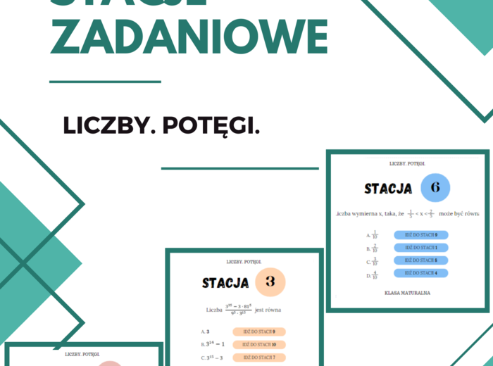 Stacje zadaniowe – liczby, potęgi