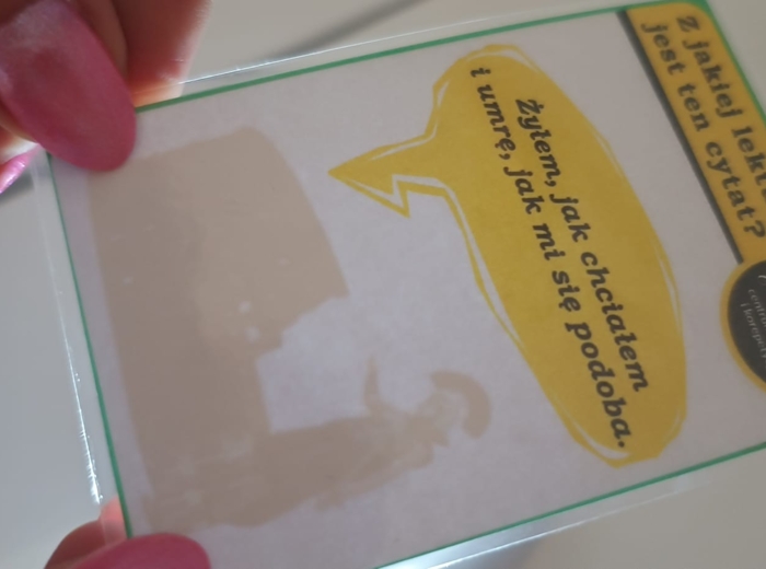 W cieniu lektur - gra dydaktyczna dla klas 7-8