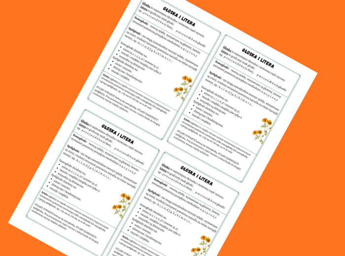 LITERA i GŁOSKA , sylaba - fonetyka - wklejka