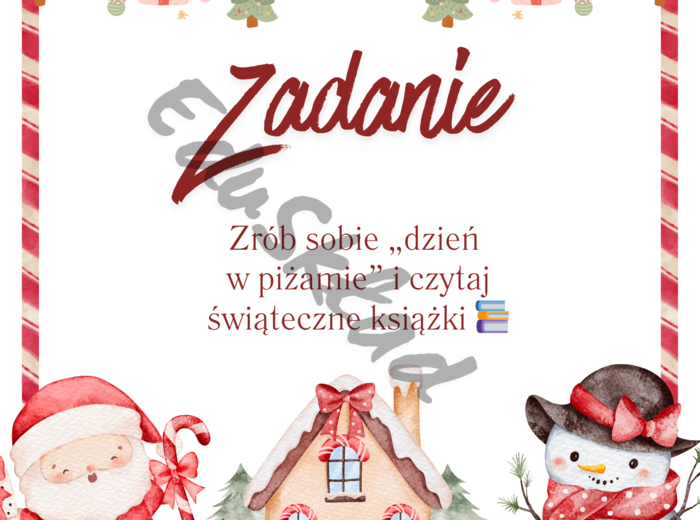 🎅 Kalendarz Adwentowy z Zadaniami – zestaw 54 kart dla dzieci