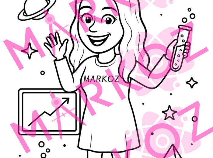 Kolorowanka - 1 strona zeszytu - fizyka