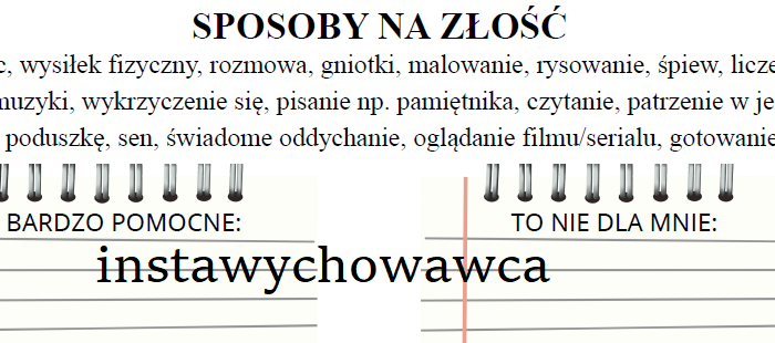 Sposoby na złość