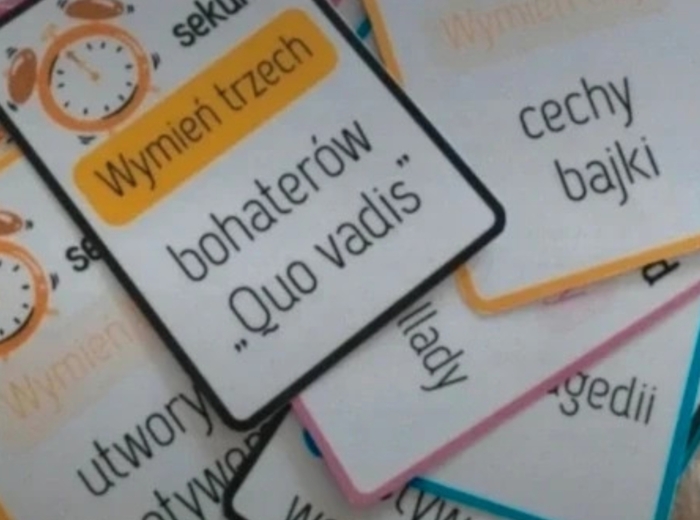 5 sekund lektury - gra dydaktyczna dla klas 4-8