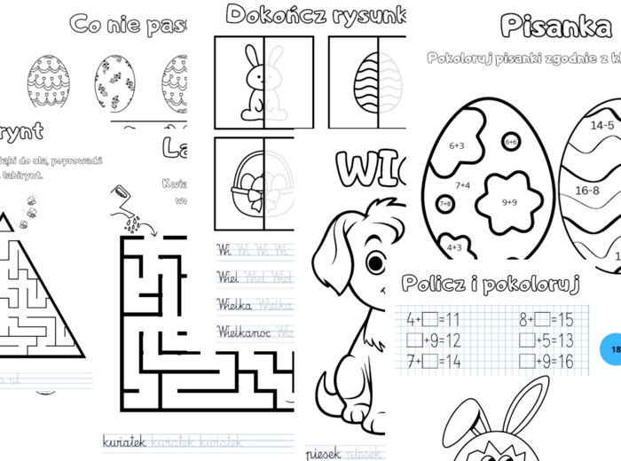 Wielkanoc materiał do pracy z dziećmi