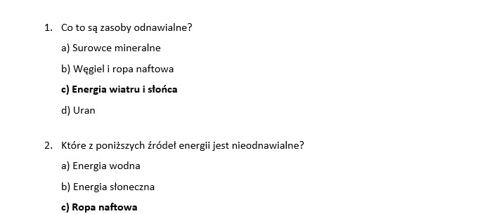 Test 2- ekologia i ochrona środowiska