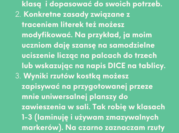 Class Dice – klasowy system nagród i kar