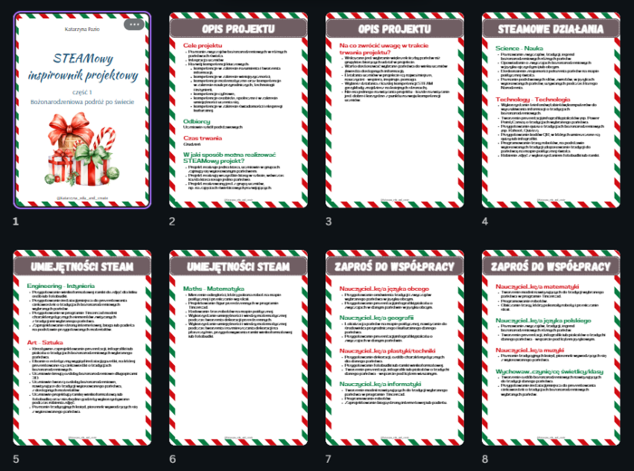 STEAMowy inspirownik projektowy - część 1 Bożonarodzeniowa podróż po świecie