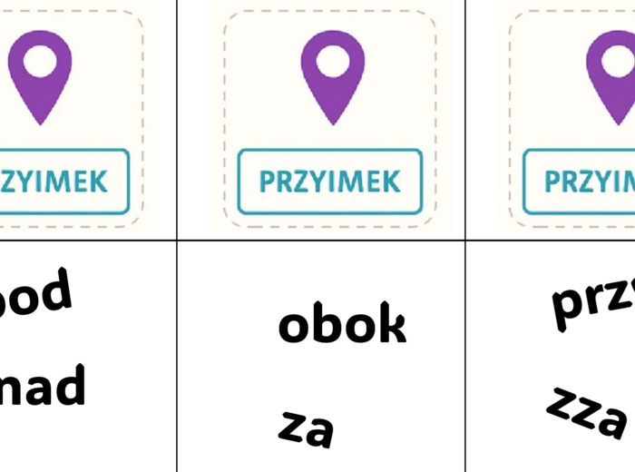 Powtórka gramatyki - memory z częściami mowy