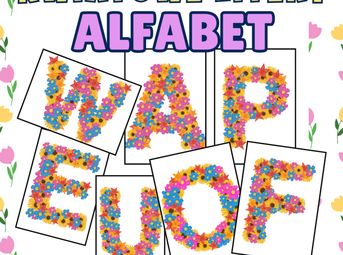 WIOSENNE LITERY - CAŁY ALFABET