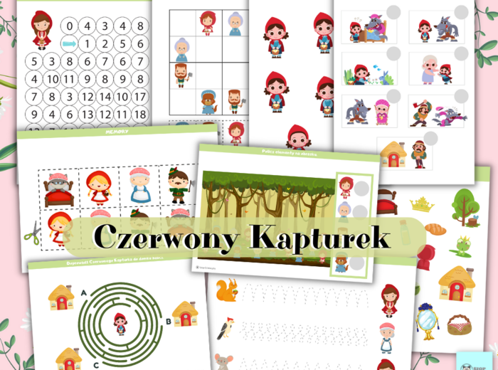 Dzień Babci i Dziadka. Dyplomy. Medale. W PREZENCIE zestaw Czerwony Kapturek.