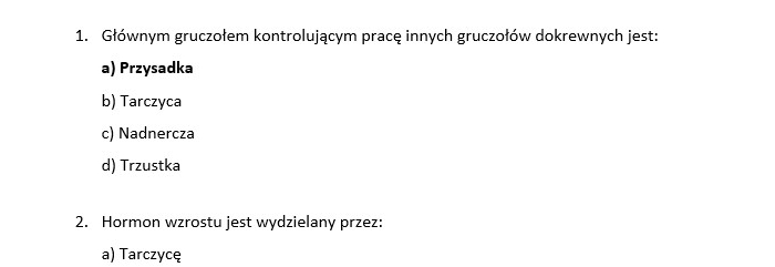 Test- układ dokrewny