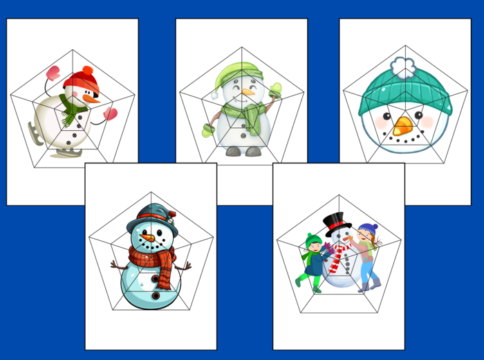 DZIEŃ BAŁWANA – Dzień Bałwanka – ZIMA – puzzle – układanka- układanki – biblioteka – świetlica – przedszkole – 14 wersji