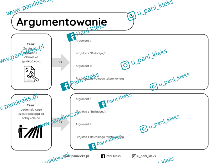 Argumentowanie z "Balladyną"