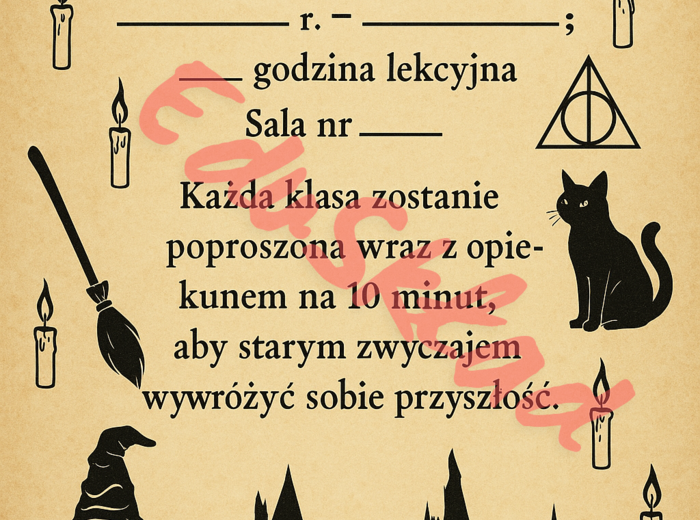 🪄 Andrzejkowa Strefa Wróżb – zestaw plakatów i wróżb dla szkoły