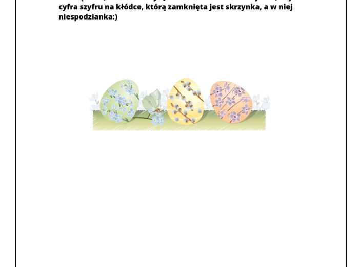 Matematyczna Wielkanoc - klasa 5 i 6