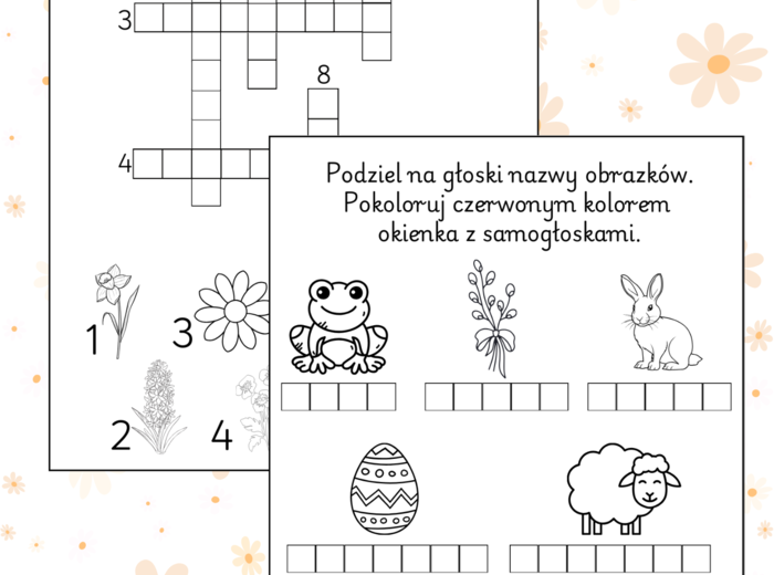 WKLEJKI wiosenne klasy 1-3 oraz zerówka
