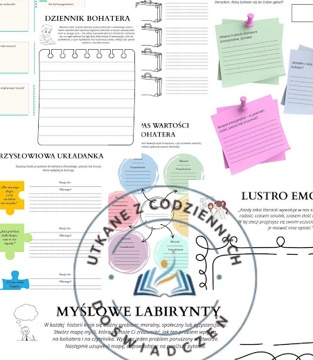 Od lektury do refleksji – 8 uniwersalnych stacji zadaniowych lub kart pracy na lekcję z lekturą