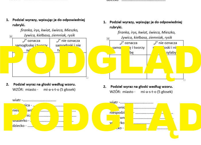 Funkcja głoski i - głoska, sylaba