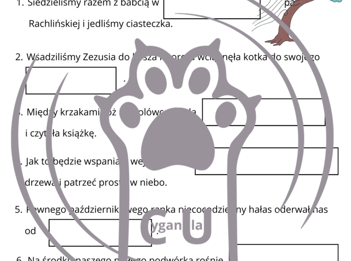 Karty Pracy z odpowiedziami „Drzewo do samego nieba” Maria Terlikowska