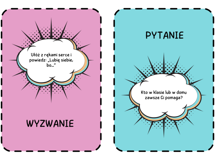 Pytanie czy wyzwanie- 30 kart dla klas 0-3.