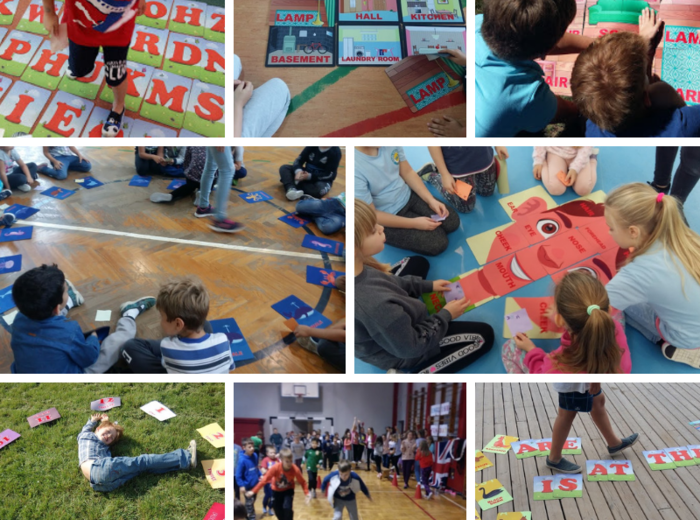 Zabawy ruchowe z flashcards