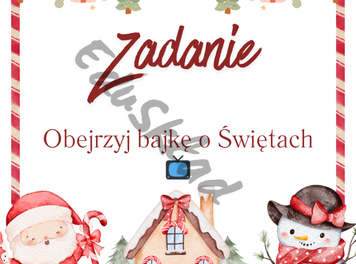🎅 Kalendarz Adwentowy z Zadaniami – zestaw 54 kart dla dzieci