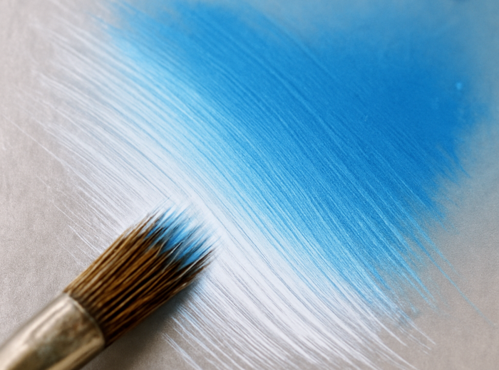 Malowanie deszczu na folii okiennej