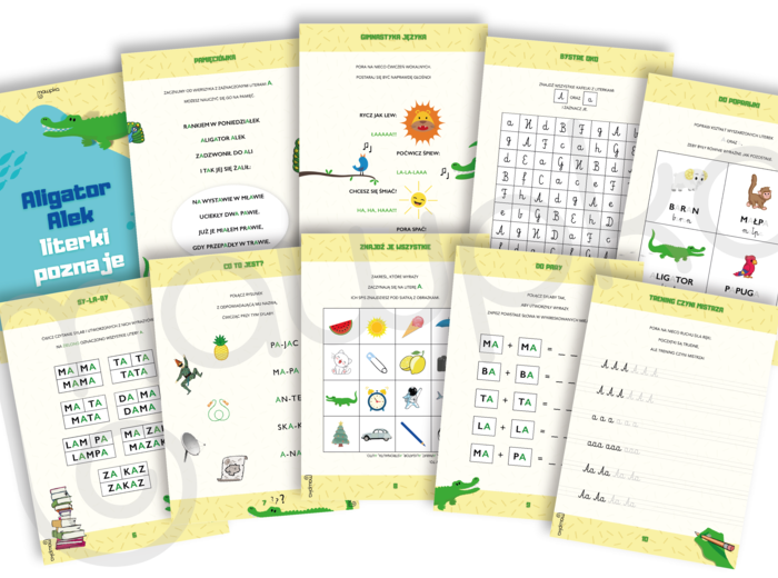 Zeszyt zadań do nauki samogłoski A