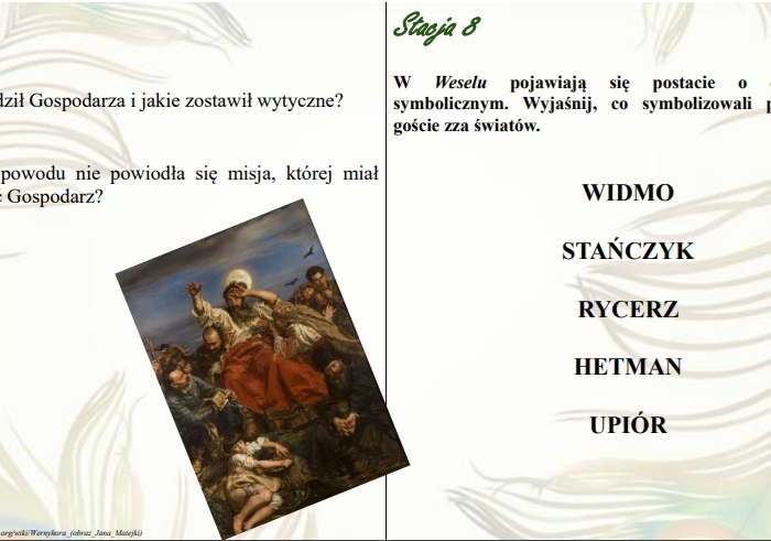 Stacje zadaniowe dla liceum - zestaw