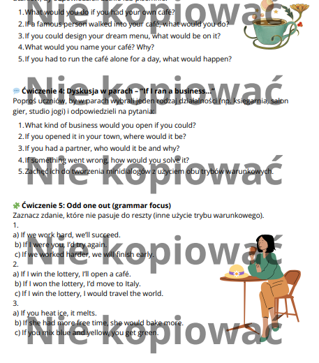 Karta Pracy: "Dream Café – Talking About Possibilities"