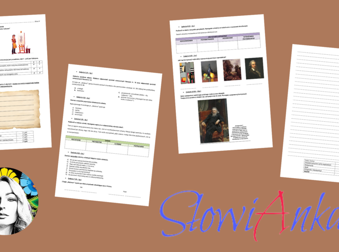 Sprawdzian z rozdz. V pt. „Nauka i zabawa” do podręcznika wydawnictwa WSiP „Zamieńmy słowo” dla klasy 5