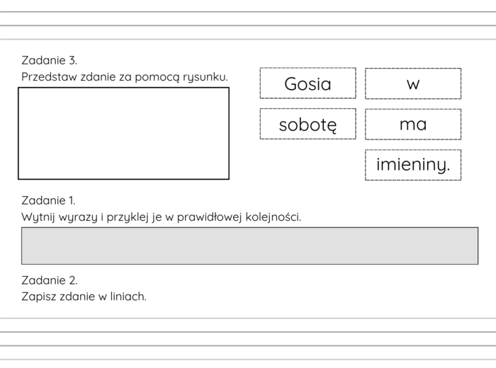 Edukacja polonistyczna - tworzenie zdań