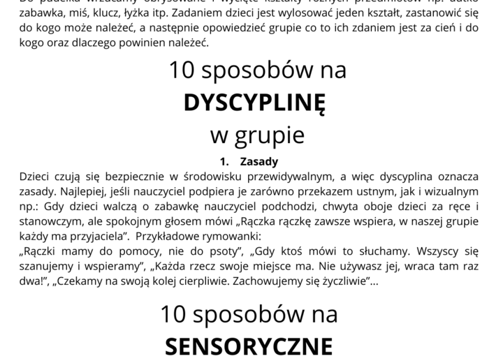 100 SPOSOBÓW NA GRUPĘ PRZEDSZKOLNĄ- zabawy, ćwiczenia, sposoby na wyciszenie i dyscyplinę