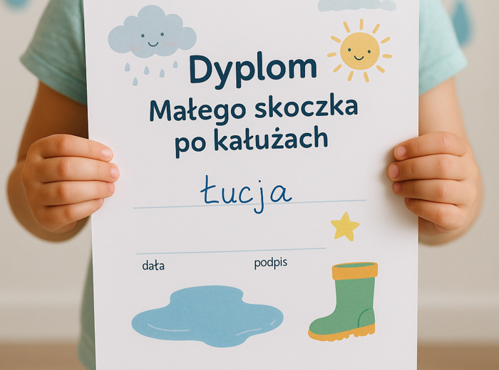 Karty ruchowe „Skacz po kałużach”