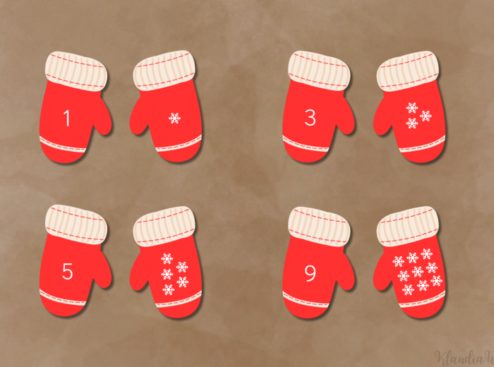 Rękawiczki – liczenie i działania matematyczne w zakresie do 10