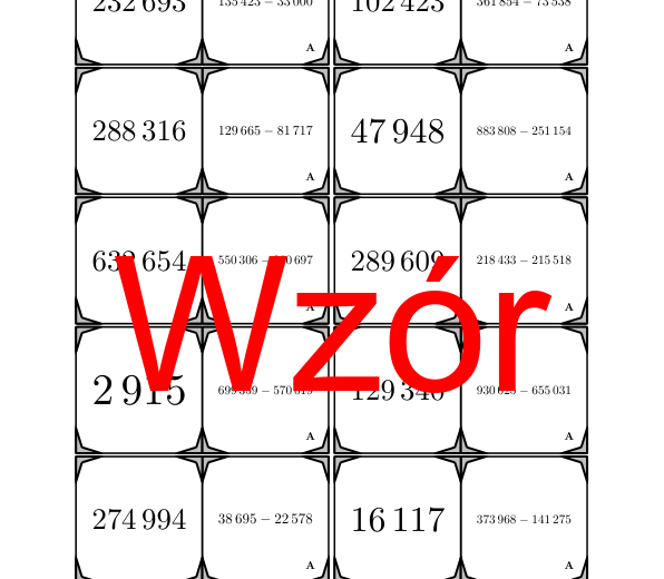 Domino - Odejmowanie do miliona | matematyka