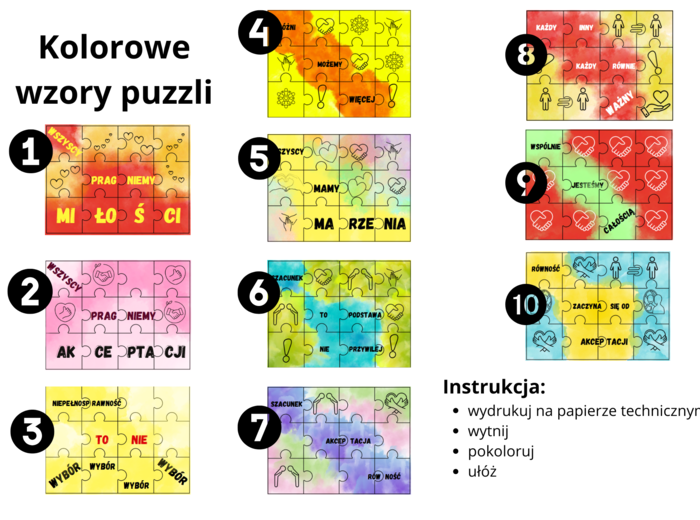 Gra edukacyjna PUZZLE: niepełnosprawność, akceptacja, tolerancja (pedagog, pedagog specjalny, psycholog, wychowawca)