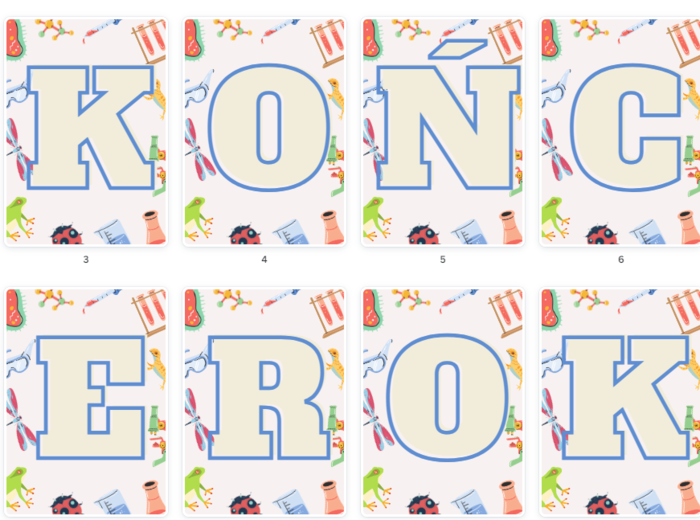 ZAKOŃCZENIE ROKU SZKOLNEGO - girlanda