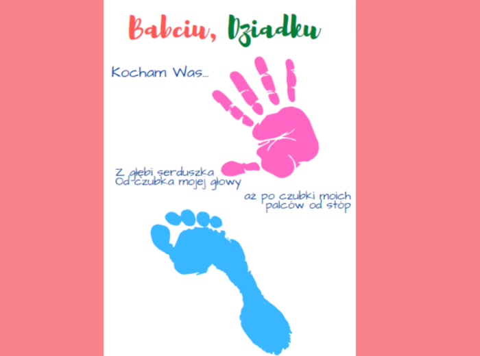 Upominek dla babcia i dziadek - szablony