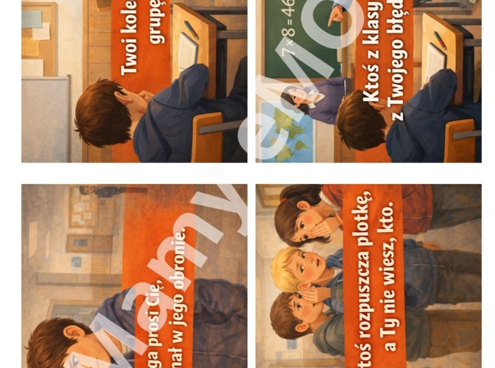 Karty sytuacyjne "Co byś zrobił, gdyby..." dla klas 4-8