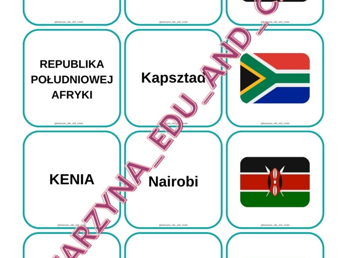 Memory - 3 w 1 - państo-stolica-flaga