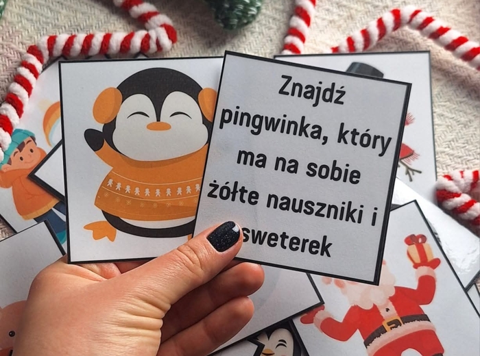 Zimowa wyszukiwanka - gra na spostrzegawczość