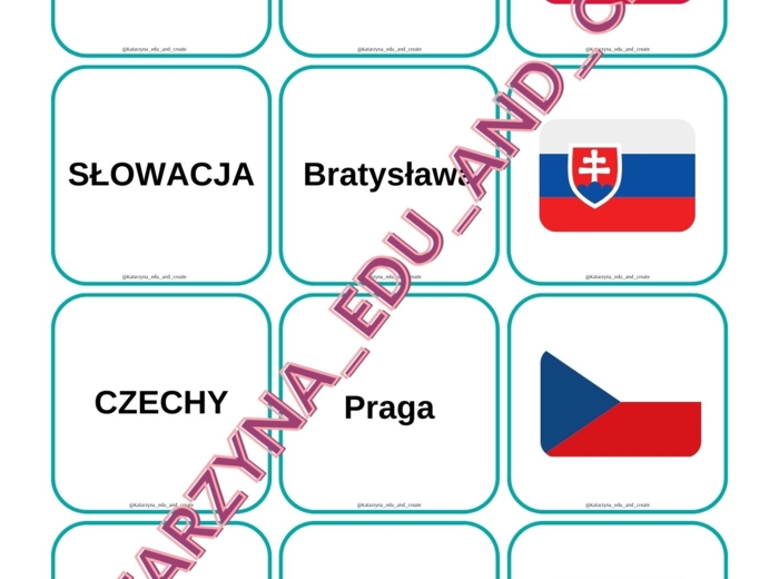 Memory - 3 w 1 - państo-stolica-flaga