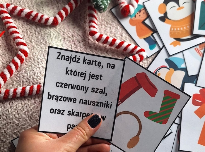 Zimowa wyszukiwanka - gra na spostrzegawczość