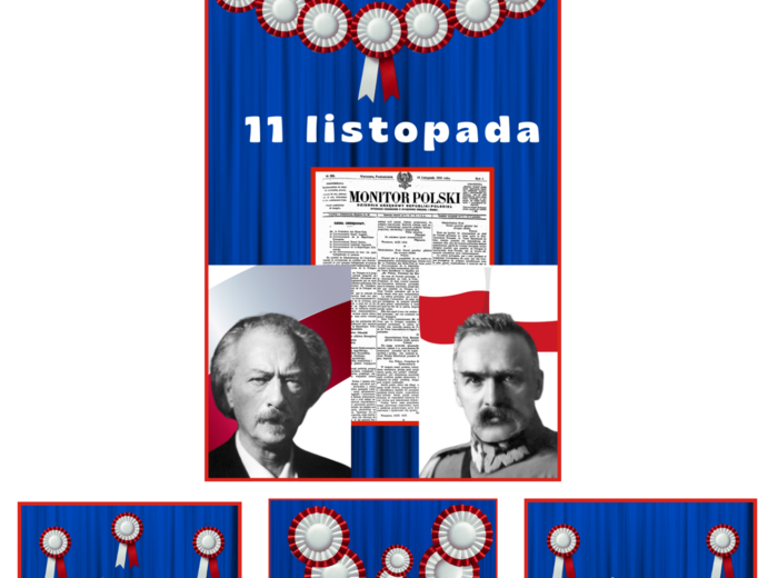 Pakiet materiałów na uroczystość z okazji Dnia Niepodległości pt.: " Zegar z Mazurkiem Dąbrowskiego."