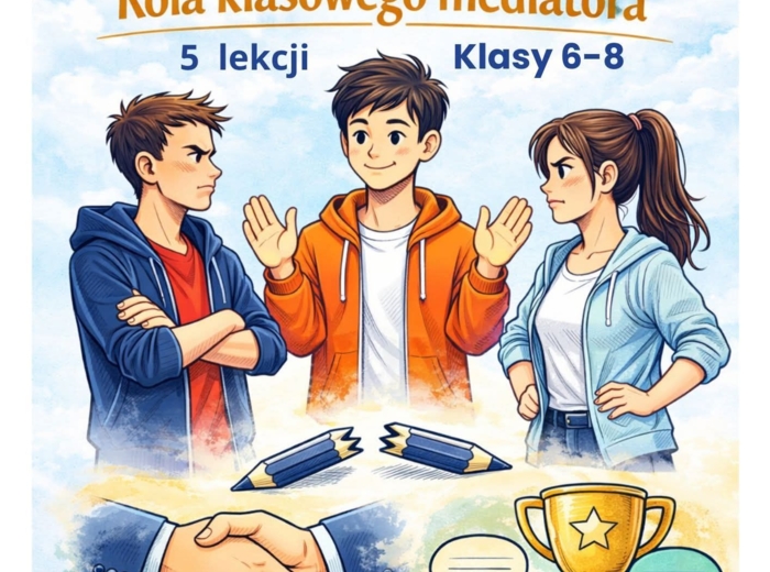 Jak zapobiegać konfliktom. Rola klasowego mediatora dla klas 6-8