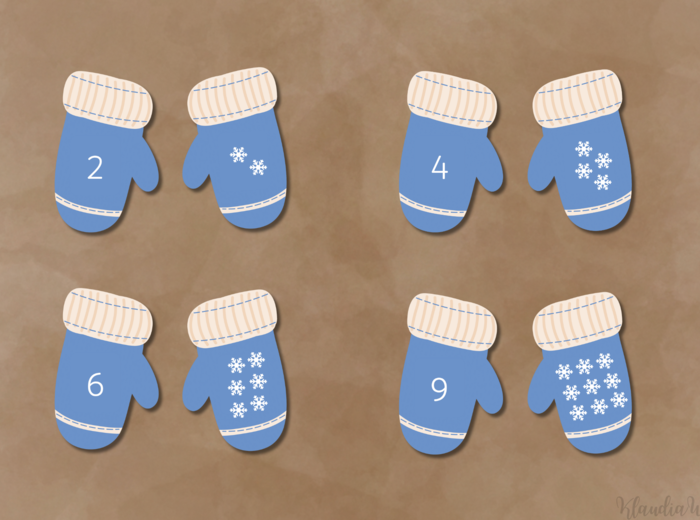 Rękawiczki – liczenie i działania matematyczne w zakresie do 10